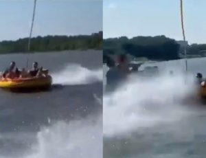 Diversão se transforma em desespero após Jet Sky colidir com bote inflável e acabar com a vida de jovem; veja vídeo