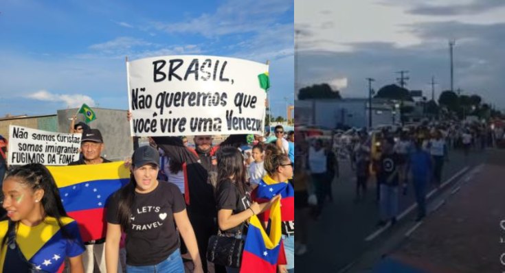 Venezuelanos em Roraima fazem apelo ao brasileiros: "Não votem no PT"; veja vídeo