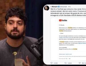 Monark tem conta bloqueada no YouTube e dispara: “Fui censurado”