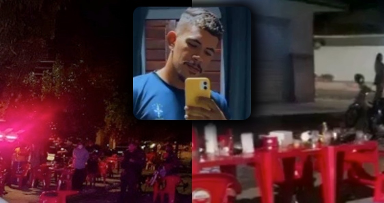 Homem é execut4do por pistoleiro enquanto tomava cerveja e comia espetinho; veja vídeo