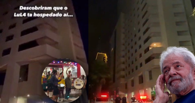 Manifestantes descobrem hotel em que Lula está hospedado e deixam petista sem conseguir dormir; veja vídeo