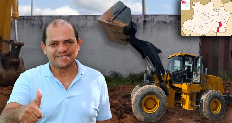 Prefeito Jocione Souza quer gastar quase R$ 1,4 milhão dos cofres de Novo Airão com Pá Carregadeira