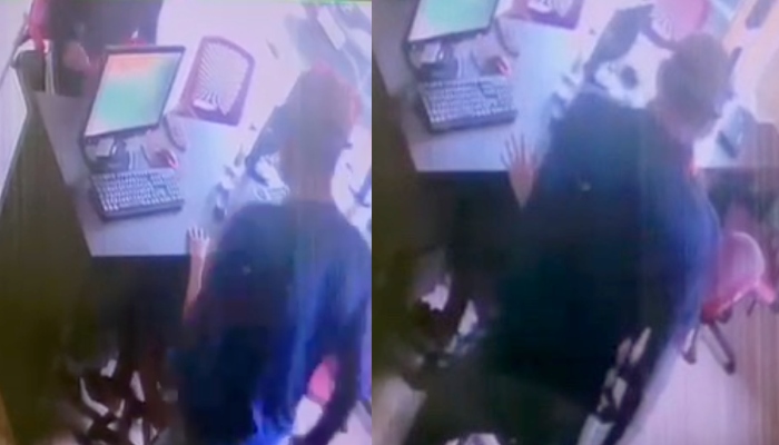 Veja momento em que assaltantes ameaçam estour4r miol0s de alunos de autoescola no bairro Chapada