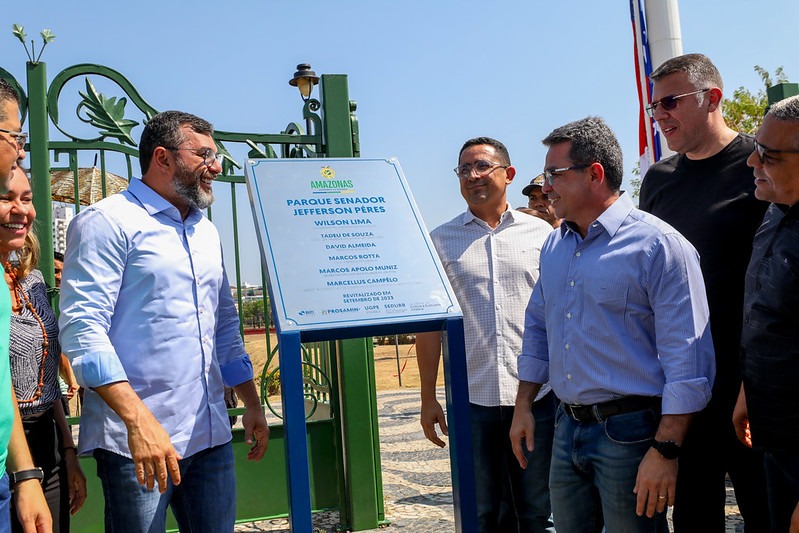 Wilson Lima entrega Parque Senador Jefferson Peres revitalizado