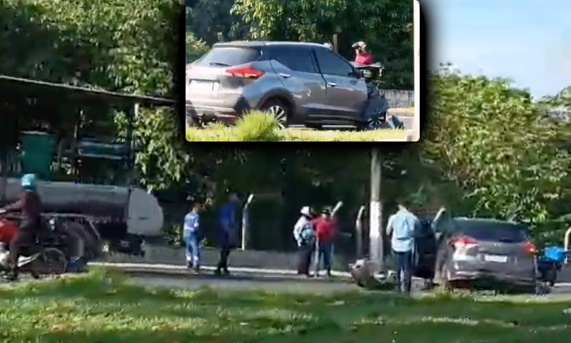 URGENTE: Acidente de trânsito na avenida do Turismo; veja vídeo