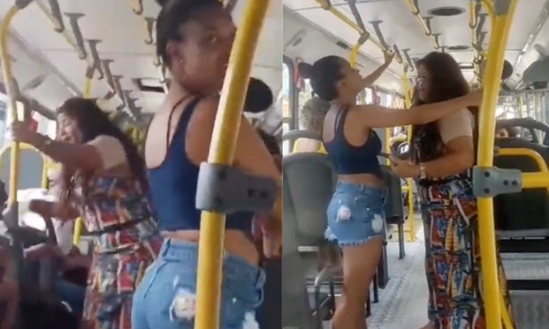 Barraco no Busão: esposa traída 'peita' amante do marido na linha 010; veja vídeo