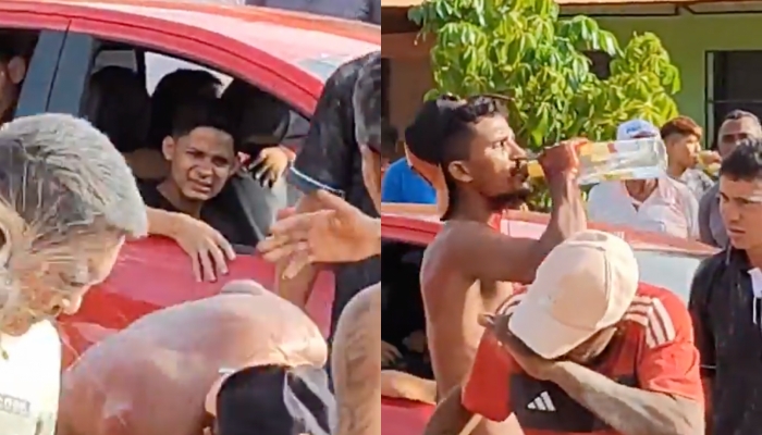 “Curtindo cada minuto”: homem leva f4cada no pescoç0 e continua dançando em bloco de carnaval; veja vídeo
