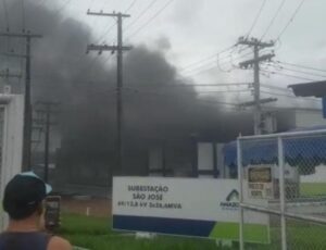 Incêndio em subestação da Amazonas Energia deixa bairros de Manaus sem luz