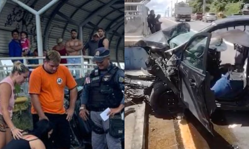 Fatalidade: motorista de aplicativo m0rre após grave acidente na Avenida das Flores; veja vídeo