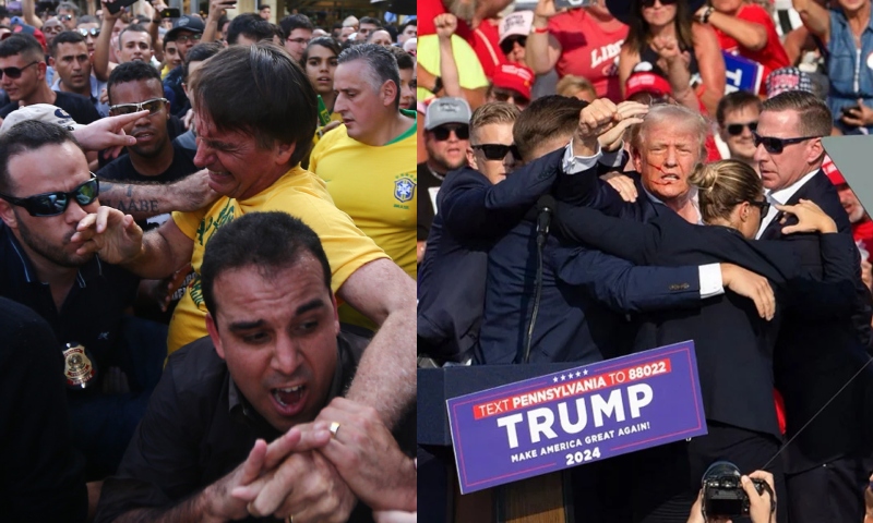 Bolsonaro diz que assim como Trump, "sistema" quer facilitar seu ass4ssinato