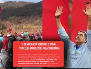 MST celebra farsa eleitoral de Maduro: “Democracia venceu”