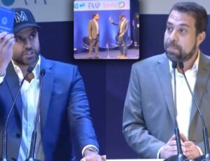 Pablo Marçal "exorciza" comunista Guilherme Boulos mostrando Carteira de Trabalho; veja vídeo