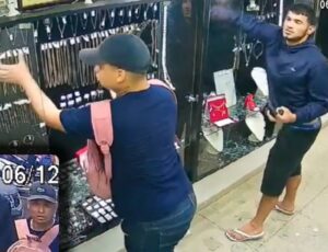Vulgo "Vara Fina" e "Rabudinho" tocam o terror em joalheria de Manaus; veja vídeo