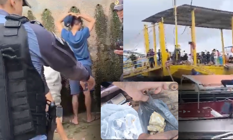 "Acabou a festa": traficantes que vendiam pedras de Oxi são enquadrados pela PM no Centro de Manaus; veja vídeo