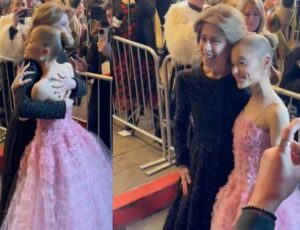 Ariana Grande abraça Fernanda Torres em festival de cinema; veja vídeo
