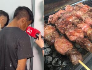 "Eu só ia comprar um churrasco", diz homem preso durante foguetório do CV em Manaus; veja vídeo