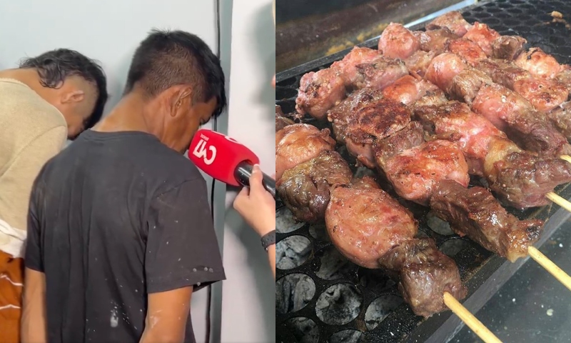 "Eu só ia comprar um churrasco", diz homem preso durante foguetório do CV em Manaus; veja vídeo
