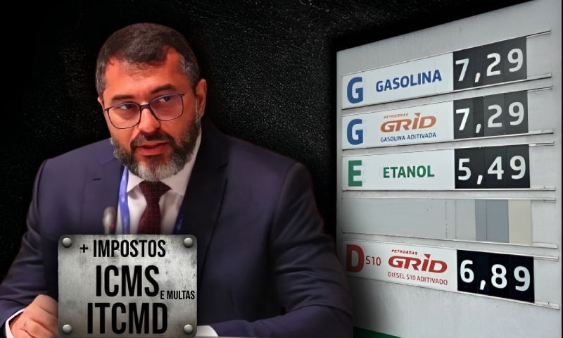 "Pacote de Maldades" do Governo Wilson Lima entra em vigor e subida do preço da gasolina é apenas o começo