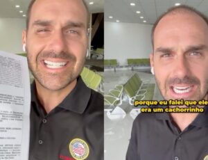 Eduardo Bolsonaro é intimado pela PF após xingar delegado e Ministro Alexandre de Moraes; veja vídeo