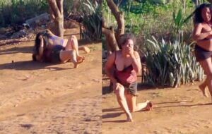 Mulher arranca a boca da rival na mordida por causa de macho; veja vídeo
