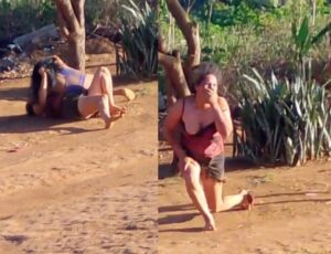 Mulher arranca a boca da rival na mordida por causa de macho; veja vídeo