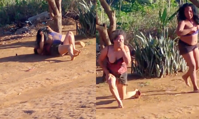 Mulher arranca a boca da rival na mordida por causa de macho; veja vídeo