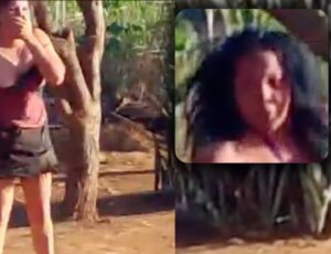 "Tu não vai mais beijar meu marido": mulher toma medida drástica ao ver 'dama dos lábios de mel' no bar com seu homem; veja vídeo