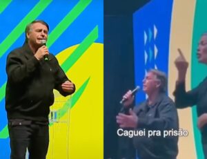 "Caguei para prisão", diz Bolsonaro em 1º discurso após receber denúncia da PGR; veja vídeo