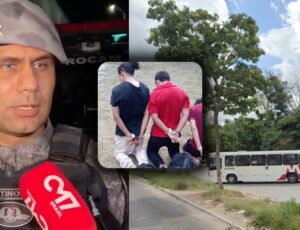 Trio é preso após 'tocar o terror' assaltando ônibus em frente ao MUSA; veja vídeo