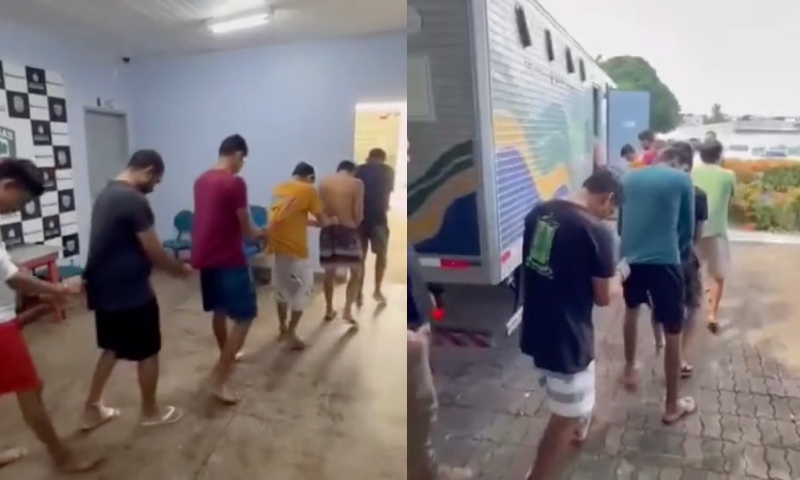 "Só anjinhos": 23 presos são transferidos da delegacia de Manacapuru para presídios em Manaus; veja vídeo