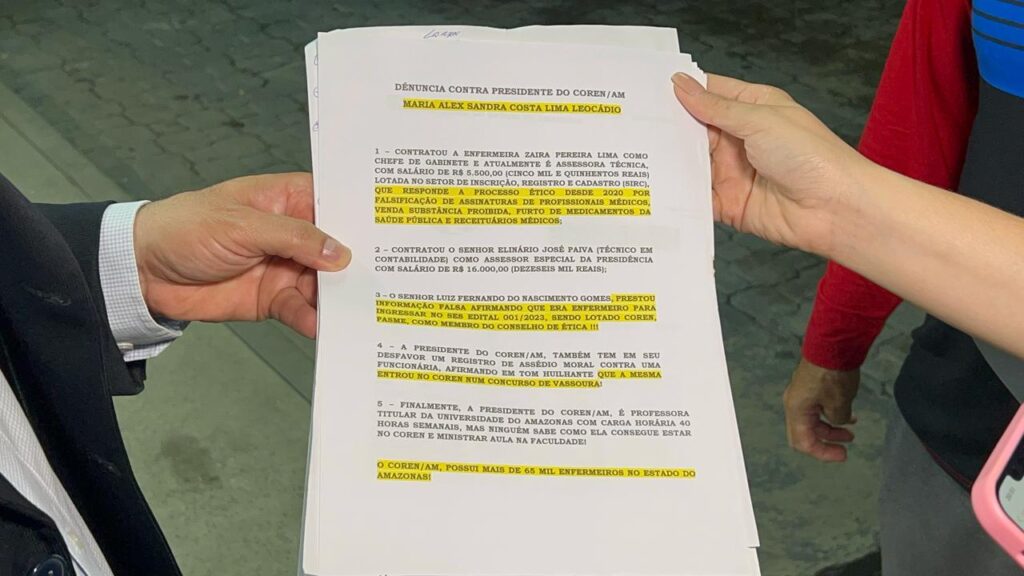 Enfermeira é acusada de desviar remédios e falsificar assinaturas de médicos em Manaus 3 WhatsApp Image 2025 03 23 at 21.32.07