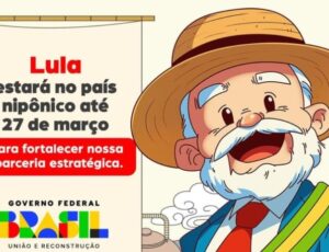 Secretaria de Comunicação transforma Lula em "anime" para explicar viagem ao Japão