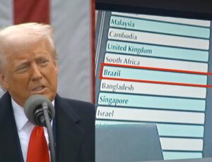 Tarifas Recíprocas: Trump anuncia que cobrará 10% das importações feitas do Brasil; veja vídeo