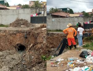 Morador bloqueia rede de esgoto para vender terreno e prejudica comunidade no Águas Claras; veja vídeo