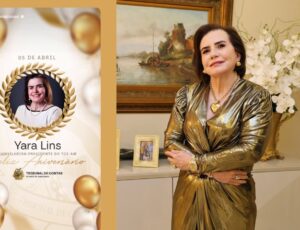 Yara Lins, presidente do TCE-AM, é homenageada por autoridades e familiares em seu aniversário neste 5 de abril