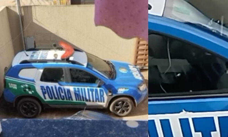"Só no 5 contra 1": PM taradão é filmado satisfazendo os próprios desejos dentro de viatura; veja vídeo