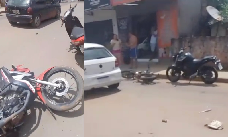 Urgente: dois homens ficam gravemente feridos após acidente de moto em Iranduba; veja vídeo