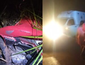 Piloto de moto sofre acidente gravíssimo em Tefé; veja vídeo
