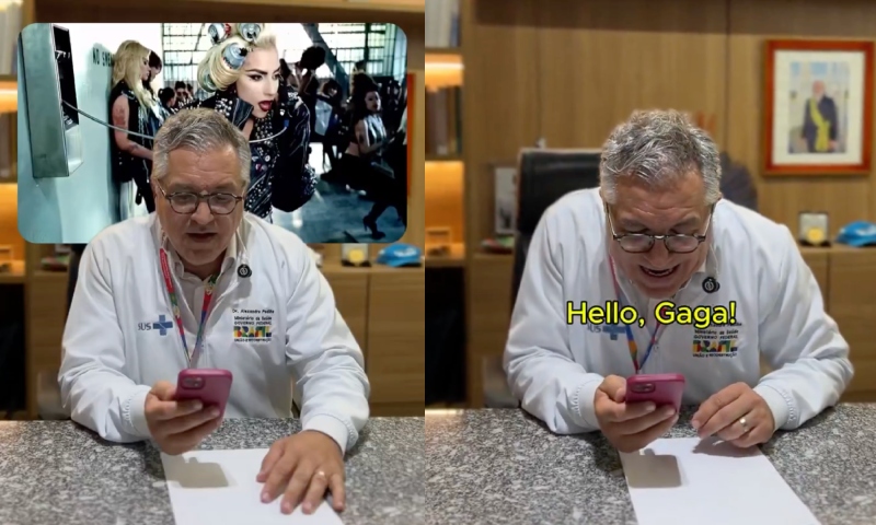 "Hello, Gaga!": Ministro da Saúde usa música de Lady Gaga para divulgar vacina; veja vídeo