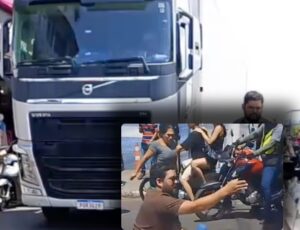 Homem fica gravemente ferido após ser atropelado por carreta em Manacapuru; veja vídeo
