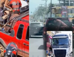 Sem ambulâncias em Manacapuru, homem atropel4do por carreta é levado ao hospital em carro de frete; veja vídeo