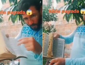 Homem que gravou vídeo queimando Bíblia é encontrado morto no Ceará; veja
