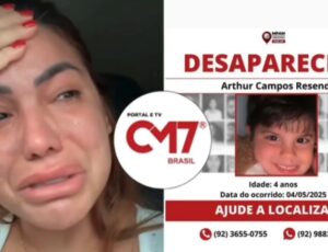 “Eu não aguento mais ficar longe do meu filho”: mãe faz apelo desesperado por Arthur, desaparecido há 75 dias em Manaus