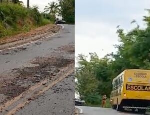Motociclista é esmagado por ônibus escolar na estrada de Coari, no Amazonas; veja vídeo