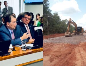 Eduardo Braga cobra solução para asfaltamento completo da BR-319 em audiência com ministro dos Transportes
