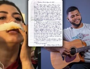 Caso Kaline: mulher agredida escreveu carta pedindo para Justiça soltar cantor Diego Damasceno; leia na íntegra