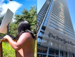 Indígenas do AM que usam Starlink processam New York Times em R$ 1 bilhão por Fake News que os acusa de vício em pornografia