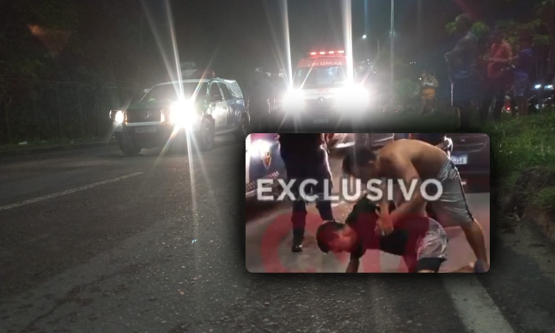 Homem desaba e chora sobre o c0rpo do irmão atr0pelado na Cidade Nova, em Manaus; veja vídeo