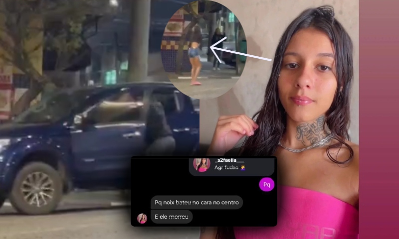 "Agora fu...": diz galerosa ao saber que idoso que ela ajudou a espancar na rua morreu no hospital; veja vídeo