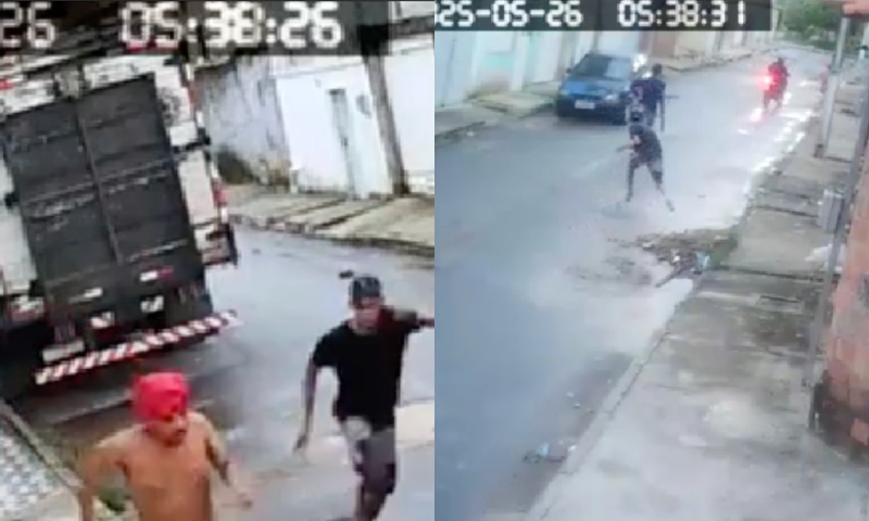 Taradão é perseguido por novinhos após provocar rapazes se mostrando "como veio ao mundo"; veja vídeo